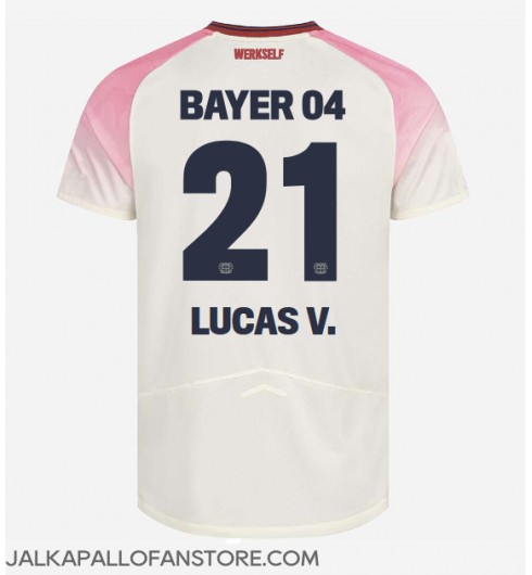 Bayer Leverkusen Lucas Vazquez #21 Vieraspaita 2025-26 Lyhythihainen Bayer Leverkusen Lucas Vazquez #21 Vieraspaita 2025-26 Lyhythihainen